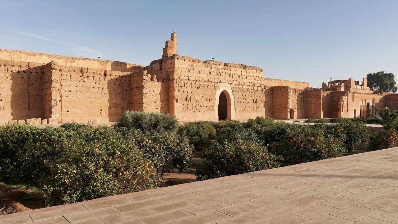 Travelers planning how to get to Marrakech by bus