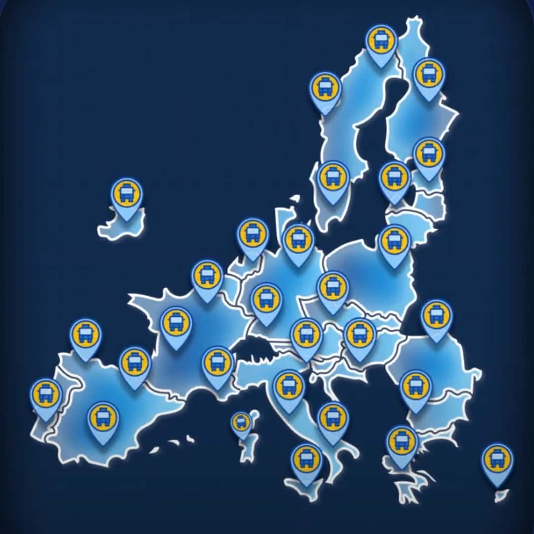 Route network graphic used on the original Morocco Bus Tickets site