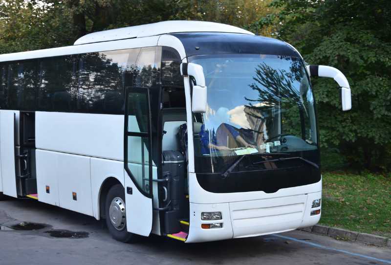 Intercity coach used for Morocco bus travel planning